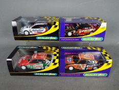 Scalextric - 4 x Holden Commodore race cars including # C2519 in Valvoline livery,