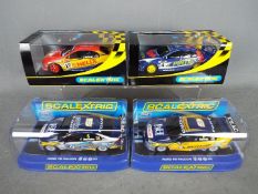Scalextric - 4 x Ford Falcon race cars in various liveries.