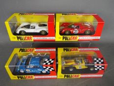 Policar - Four boxed 1:32 scale slot cars from Policars.