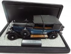 Franklin Mint - An unboxed 1:24 scale 1929 Rolls-Royce Phantom I Cabriolet de Ville by Franklin