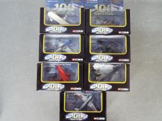 Corgi - Seven boxed diecast model aircraft from the Corgi '100 Years of Flight' series.