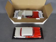 Danbury Mint - 2 x 1:16 scale 1955 Chevrolet Bel Air models, both have some damage,