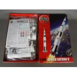 An unmade, sealed 1:144 Airfix Apollo Saturn V model kit,