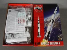 An unmade, sealed 1:144 Airfix Apollo Saturn V model kit,