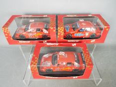 Ninco - 3 x race cars, 2 x Alfa Romeo 155 V6 Ti and 1 x Mercedes C Class in Daim Bar livery.