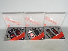 Fly - Three boxed Fly self assembly slot car kits. Lot includes #99079 BMW GTR; Ford Capri Gr.