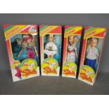 Sindy - 4 x boxed vintage Pedigree Sindy dolls, Funtime x2,