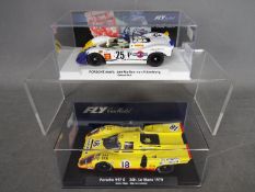 Fly - Two boxed Porsche slot cars by Fly.