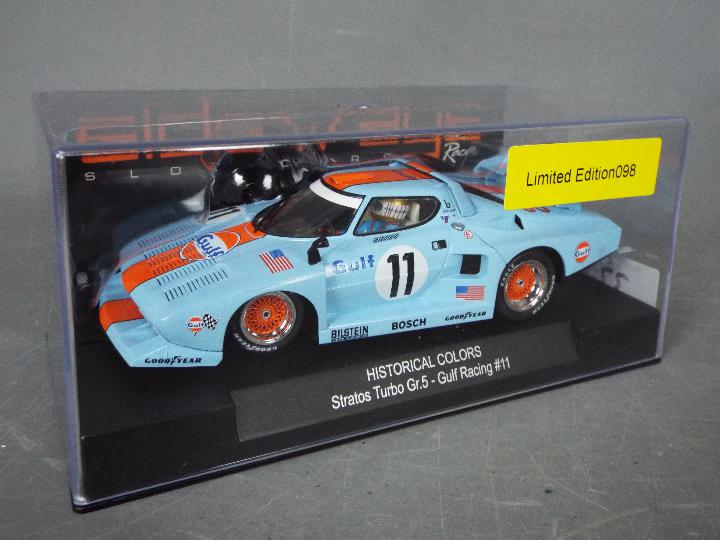 Sideways - Scalextric - 3 x Lancia slot cars. - Image 2 of 4