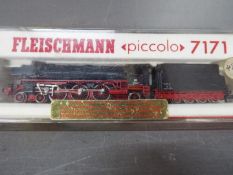 Fleischmann - A boxed Fleischmann #7171 N gauge 4-6-2 steam locomotive and tender 012 081-6 in DB