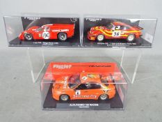 Flyslot - 3 x race cars including Lola T70, Alfa Romeo 156 in Jagermeister livery,