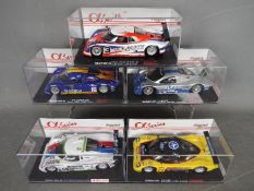 Flyslot - 3 x Riley Mk XI race cars and 2 x Doran JE4 race cars.