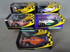 Scalextric - 5 x Dallara Indy cars in various liveries including # C2442 Penzoil, # C2516 Mobil 1,