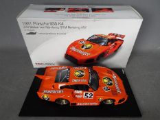 True Scale Miniatures - 1981 Porsche 935 K4 Nurburgring racer in Jagermeister livery in 1:18 scale.
