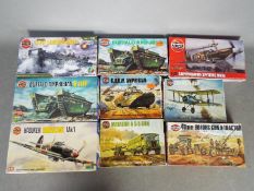 Airfix - A boxed collection of nine 1:72 scale plastic model kits by Airfix.