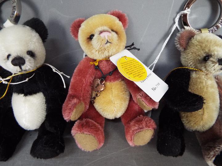 Charlie Bears - 3 x Mini Mohair Keyring limited edition bears, Loafer, Boots and Slipper. - Image 3 of 4