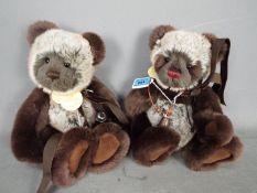 Charlie Bears - 2 x bears, Jimmy and Kit designed by Isabelle Lee. #CB183729, #CB094084.