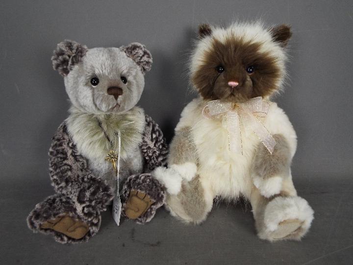 Charlie Bears - 2 x Bears Clawdia and Julian both designed by Isabelle Lee. # CB171796, # CB181813B.