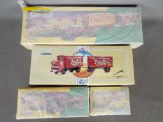 Corgi Classics - 4 x boxed Circus vehicles including # 24401 Leyland 8 wheel rigid truck in John