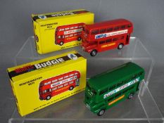 Budgie Toys - Two boxed diecast Budgie Toys Routemaster Buses.