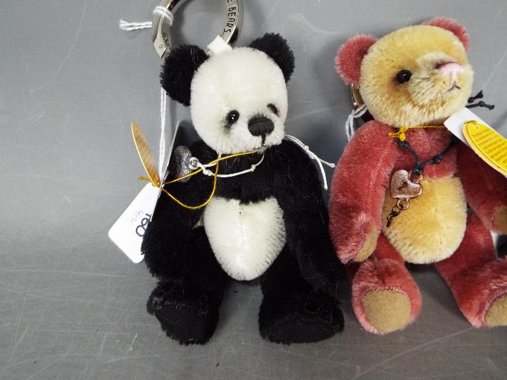 Charlie Bears - 3 x Mini Mohair Keyring limited edition bears, Loafer, Boots and Slipper. - Image 2 of 4