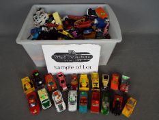 Matchbox - A lot of over 150 loose diecast vehicles including Ford Escort Cabriolet, Ferrari F40,