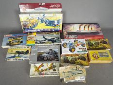 Tamiya, Airfix, Revell Others - 12 boxed / packeted model kits in various scales.