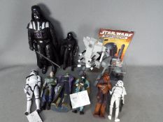 Star Wars - Hasbro - Applause - A group of 6 x Applause figures, 1 x Hasbro, 1 x Thinkway.