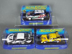 Scalextric - Three boxed Scalextric slot cars.