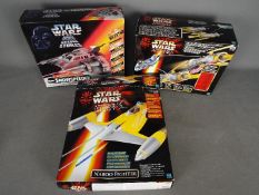 Star Wars, Hasbro - Three boxed Star Wars vehicles from Hasbro.