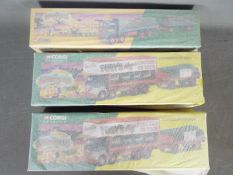 Corgi Classics - 3 x Circus lorries including # 27602 Atkinson 8 wheel truck and trailer in Billy