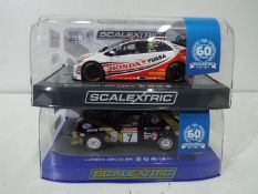 Scalextric -two 1:32 scale Scalextric cars comprising Special Edition Lancia Delta S4 No.