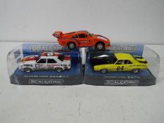 Scalextric - three 1:32 scale Scalextric cars comprising Chevrolet Camaro #C3724 and Holden A9X