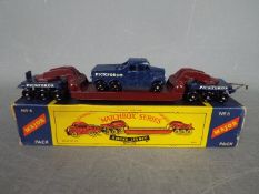 Matchbox - Boxed Major Pack No6 Scammell Pickfords 200 Ton Transporter in dark blue and maroon with