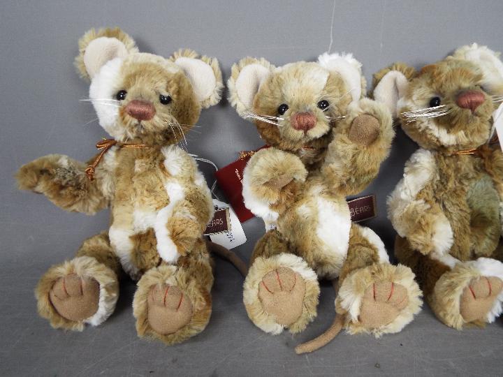 Charlie Bears - 4 x Bears by Alison Mills, Doc and 3 x Dickory's. #CB165117, #CB165116. - Image 2 of 3