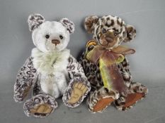 Charlie Bears - 2 x Bears, Dottie Lottie and Julian both designed by Isabelle Lee.