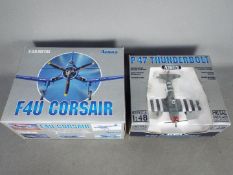 Franklin Mint Armour Collection - Two boxed 1:48 scale diecast model aircraft.