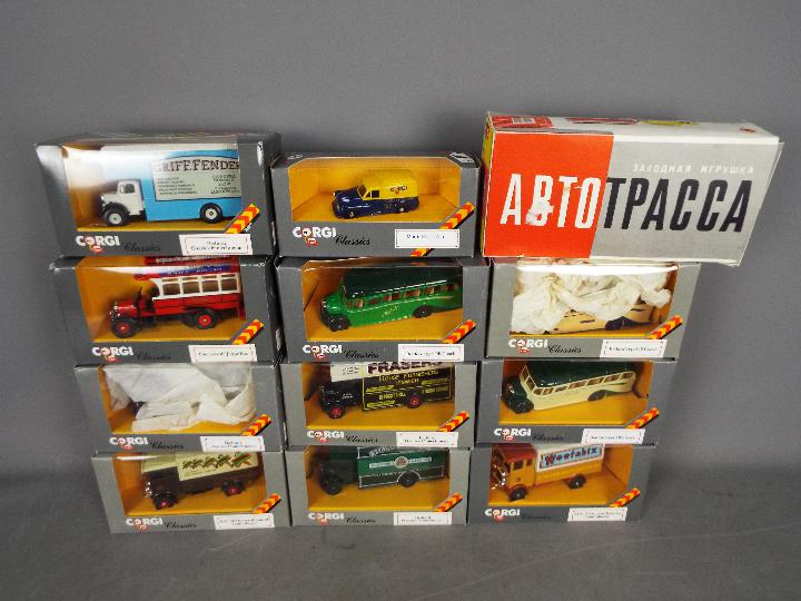 Corgi Classics, Other - A collection of 11 boxed diecast Corgi Classic vehicles,