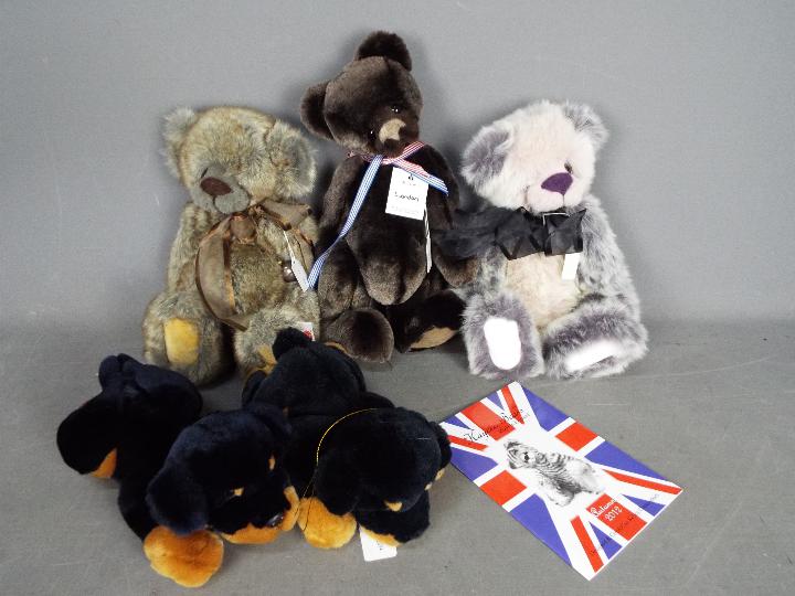 Kaycee Bears - Keel Toys - 5 x soft toys and a catalogue,