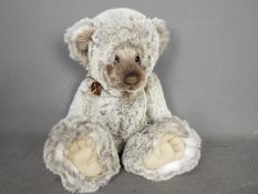 Charlie Bears - Poppet designed by Isabelle Lee is a grey jointed plush bear from the 2013 Secret