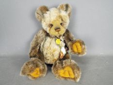 Charlie Bears - Tony is a multi tone brown and tan plush jointed bear from the 2011 Plush