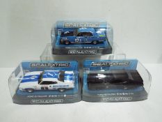 Scalextric - three 1:32 scale Scalextric cars comprising Ford XC Falcon #C3741,
