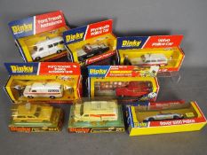 Dinky Toys - A fleet of 8 x Dinky emergency vehicles including # 243 Volvo 265 DL,