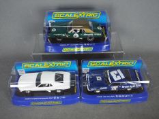 Scalextric - Three boxed Scalextric slot cars.