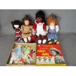 Ideal Toys - Aurora - A group of 4 x dolls and a boxed 1950's paper doll set.