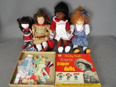Ideal Toys - Aurora - A group of 4 x dolls and a boxed 1950's paper doll set.