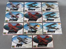 Revell - A fleet of 11 boxed plastic model aircraft kits in 1:72 scale. Lot includes Revell #4108 S.