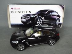 Paudi - A rare 1:18 scale Infiniti FX50 S SUV model with 4 x opening doors, bonnet, tailgate,