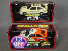 Scalextric - 2 x Ford slot cars,