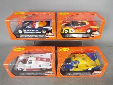 Slot-it 4 x Porsche 962C Le Mans cars in various liveries including Shell and Repsol.